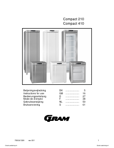 Mode d’emploi Gram F 410 RG L1 6N Congélateur