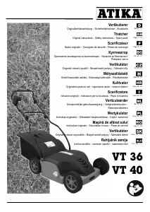 Bedienungsanleitung Atika VT 40 Vertikutierer