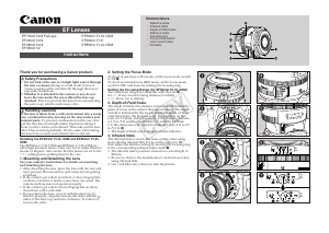 Manual Canon EF15mm F2.8 Fisheye Camera Lens