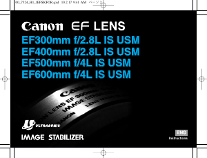 Manual Canon EF500mm f/4L IS USM Camera Lens