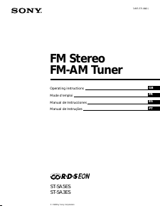 Manual Sony ST-SA5ES Tuner