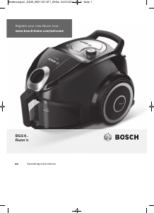 Manual Bosch BGS4312GB Vacuum Cleaner