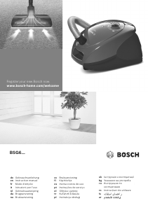 Mode d’emploi Bosch BSG61800RU Aspirateur