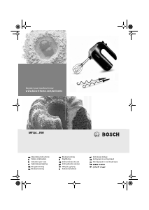 Brugsanvisning Bosch MFQ4780 Håndmixer