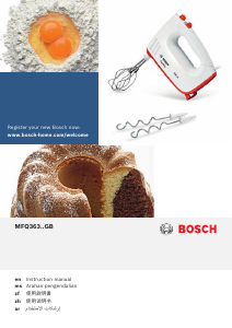 Handleiding Bosch MFQ36300GB Handmixer