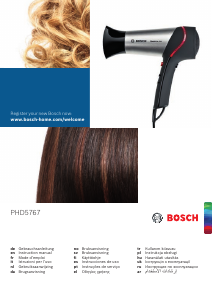 Manuale Bosch PHD5767 Asciugacapelli