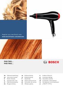 Manuale Bosch PHD7961 Asciugacapelli