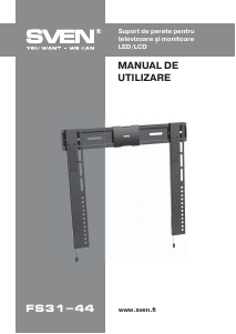 Manual Sven FS31-44 Suport pe perete