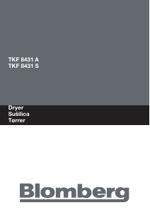 Manual Blomberg TKF 8431 A Dryer