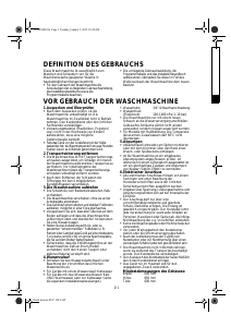 Bedienungsanleitung Bauknecht WA Sens XL 712 Waschmaschine