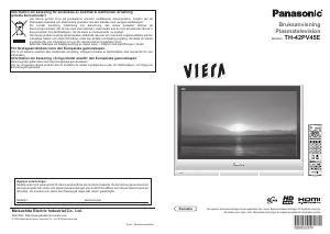 Bruksanvisning Panasonic TH-42PV45E Viera Plasma TV