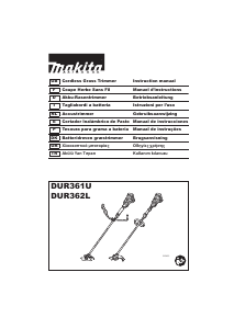 Manual de uso Makita DUR361U Cortabordes
