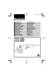 Manual de uso Makita 9006B Amoladora angular