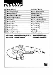 Käyttöohje Makita 9067 Kulmahiomakone