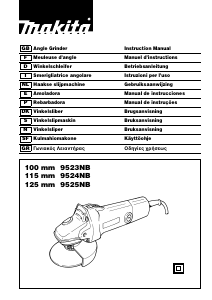 Handleiding Makita 9523NB Haakse slijpmachine