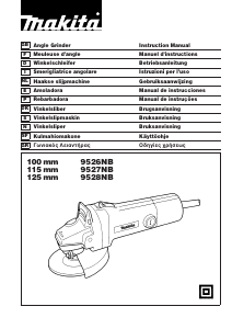 Manual de uso Makita 9526NB Amoladora angular