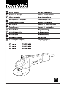 Manual de uso Makita 9527NB Amoladora angular
