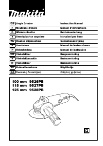 Manual de uso Makita 9528PB Amoladora angular