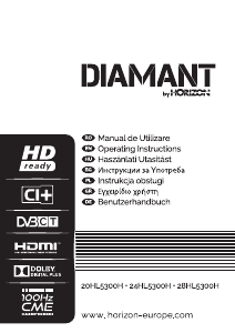 Instrukcja Horizon 20HL5300H Diamant Telewizor LED