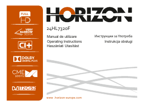 Наръчник Horizon 24HL7322F LED телевизор