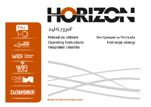 Наръчник Horizon 24HL7330F LED телевизор