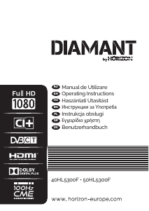 Наръчник Horizon 40HL5300F Diamant LED телевизор