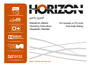 Наръчник Horizon 40HL7321F LED телевизор