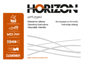 Manual Horizon 40HL7530U Televizor LED
