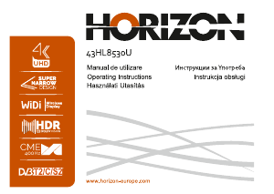 Наръчник Horizon 43HL8530U LED телевизор
