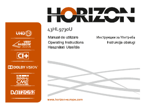 Manual Horizon 43HL9730U Televizor LED