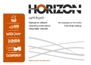 Handleiding Horizon 49HL8530U LED televisie