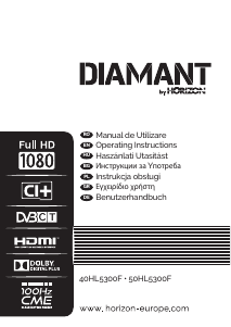 Εγχειρίδιο Horizon 50HL5300F Diamant Τηλεόραση LED