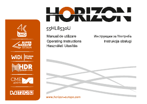 Наръчник Horizon 55HL8530U LED телевизор