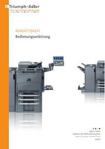 Bedienungsanleitung Triumph-Adler 7505ci Multifunktionsdrucker