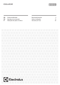 Manuale Electrolux ESGL4EWE Piano cottura