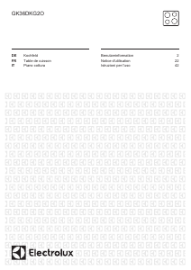 Manuale Electrolux GK36DKG2O Piano cottura