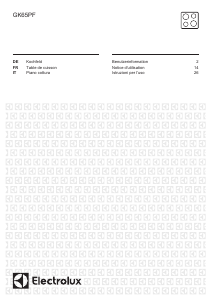 Manuale Electrolux GK65PF Piano cottura
