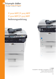 Bedienungsanleitung Triumph-Adler P-3020 MFP Multifunktionsdrucker
