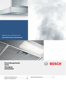 Handleiding Bosch DIV016G50 Kookplaat