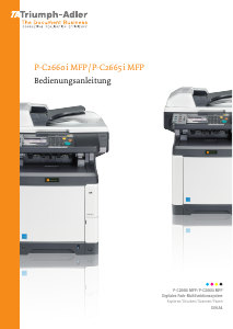 Bedienungsanleitung Triumph-Adler P-C2660 i MFP Multifunktionsdrucker