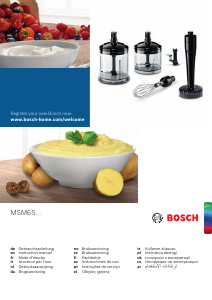 Manual Bosch MSM6S20B Hand Blender