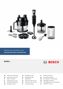 Manual Bosch MSM671X0 Hand Blender