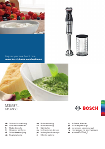 Manuale Bosch MSM87110 Frullatore a mano