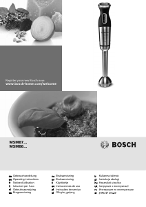 Mode d’emploi Bosch MSM88110 Mixeur plongeant