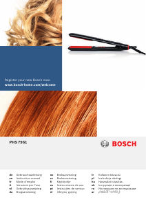 Εγχειρίδιο Bosch PHS7961 Ισιωτικό μαλλιών