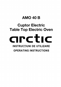 Manual Arctic AMO 40 B Cuptor