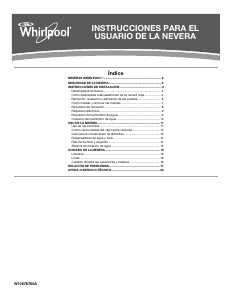 Manual de uso Whirlpool 7WRS22FDBF Frigorífico combinado