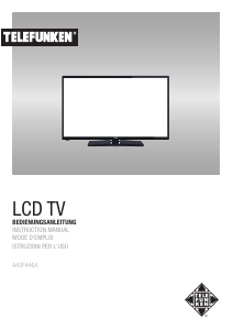 Bedienungsanleitung Telefunken A43F446A LCD fernseher