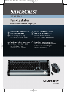 Bedienungsanleitung SilverCrest MTS2220 Tastatur