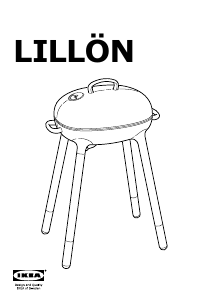 Manual IKEA LILLON Grelhador
